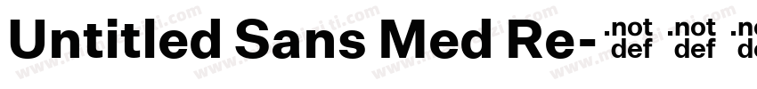 Untitled Sans Med Re字体转换